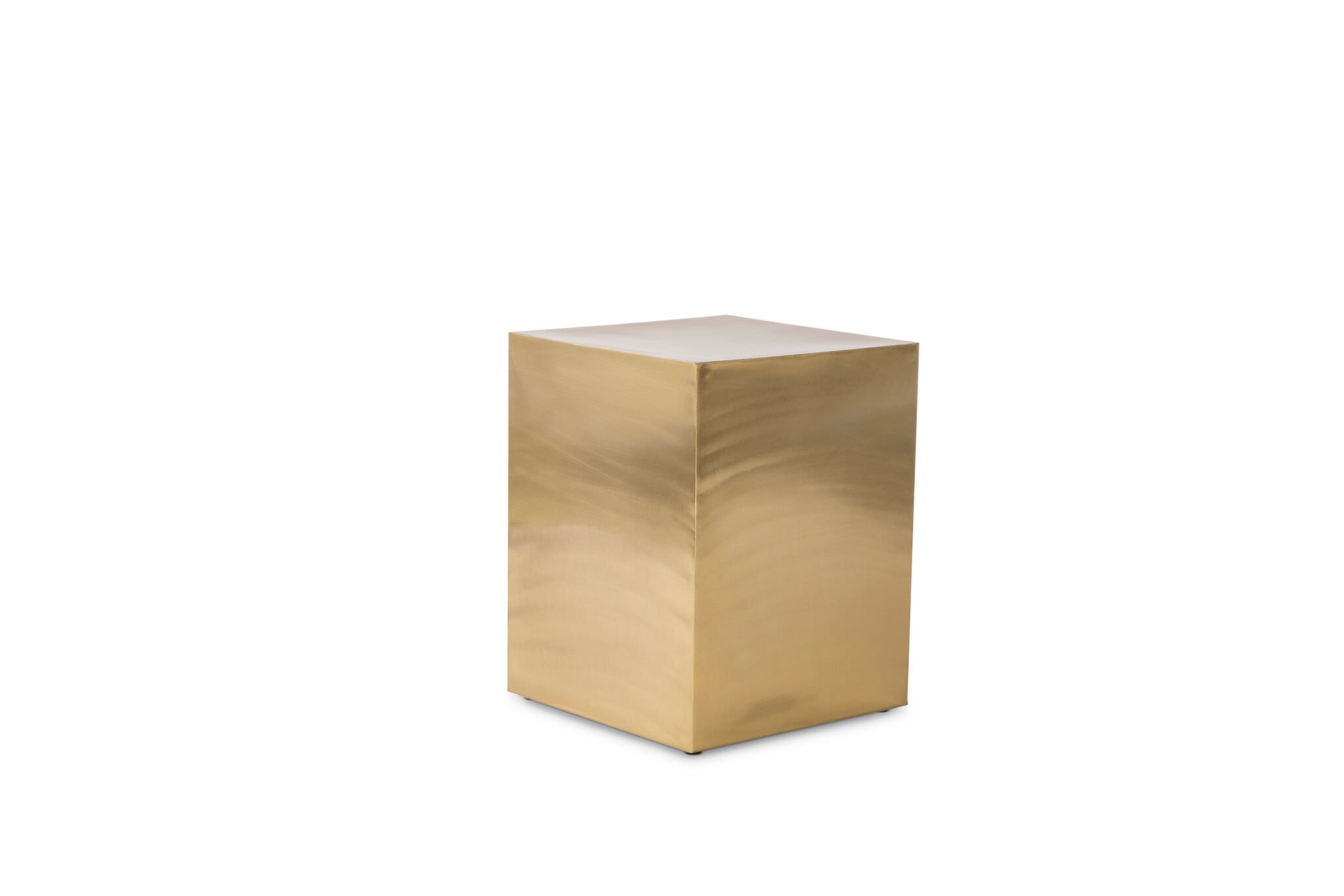 Gold Square Prism Table | Carolina's Luxury Event Rentals